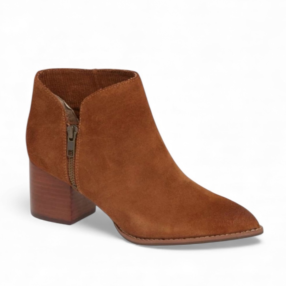 Seychelles Chaparral Suede Bootie in Cognac Size 7 1/2